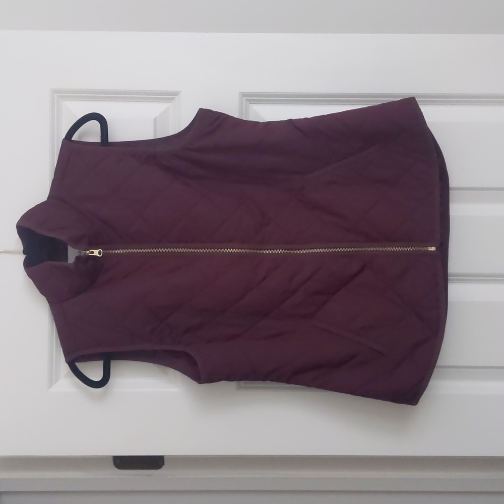 Quilted wine color Old Navy vest